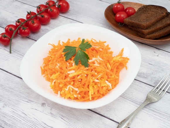 Салат Морковь с сыром