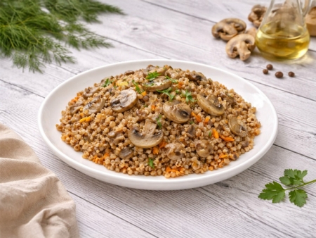 Гречка «А-ля Рус» с грибами и луком