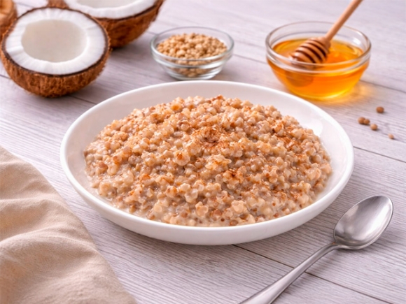 Энерго-гречка на кокосовом молоке с медом