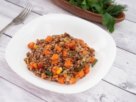 Гречка с овощами