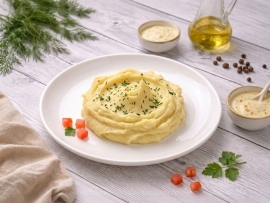 Пюре картофельное с чесночным соусом