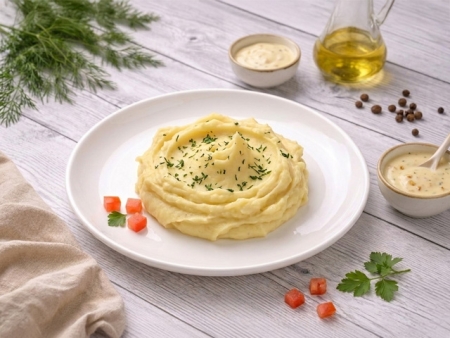 Пюре картофельное с чесночным соусом